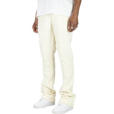 Stacked Fleece Jogger Cream