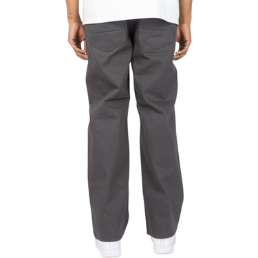 Relaxed Fit Raw Jeans Grey