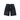 Spider Web Denim Shorts Washed Black