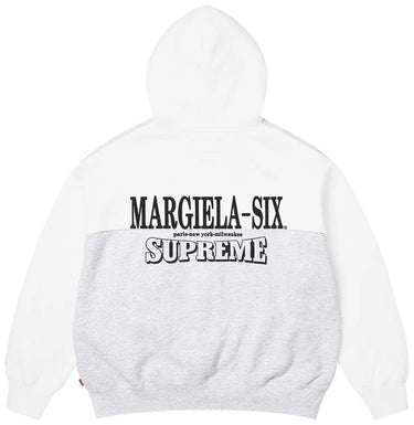 Supreme x MM6 Maison Margiela Eagle Zip Up Hoodie White