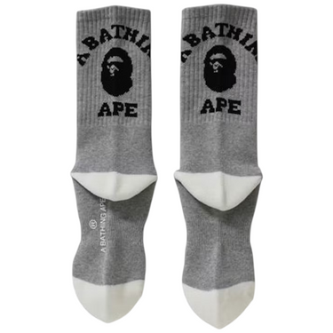 College Socks Grey Black