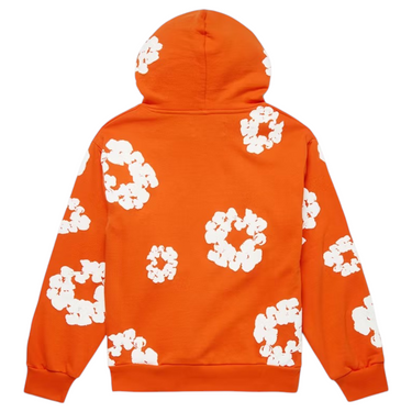 Cotton Wreath Hoodie Orange