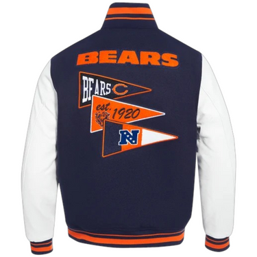 Chicago Bears Team Pennants Rib Wool Jacket