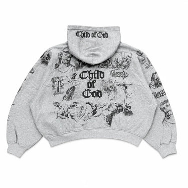 God Got Us Zip Up Grey