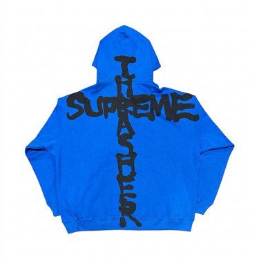 Supreme x Thrasher Zip Up Hoodie Blue
