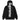 Satin Appliqué Hoodie Black/White