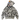 Color Camo Shark Wide Full Zip Double Hoodie Gray