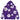 Cotton Wreath Hoodie Purple