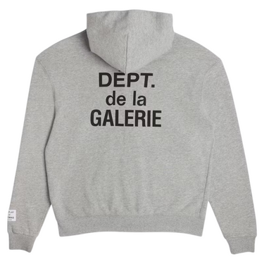 French Zip Hoodie Heather Grey