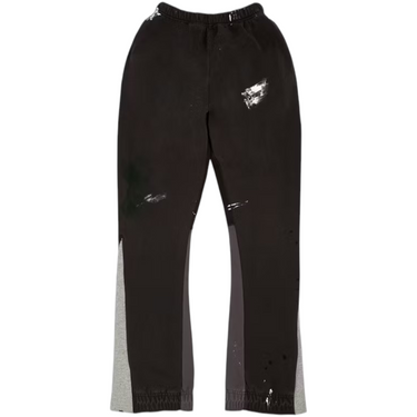 Painted Flare Sweatpants Washed Black