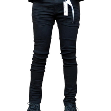 Black Whisker Jeans