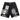 AI Denim Shorts Black